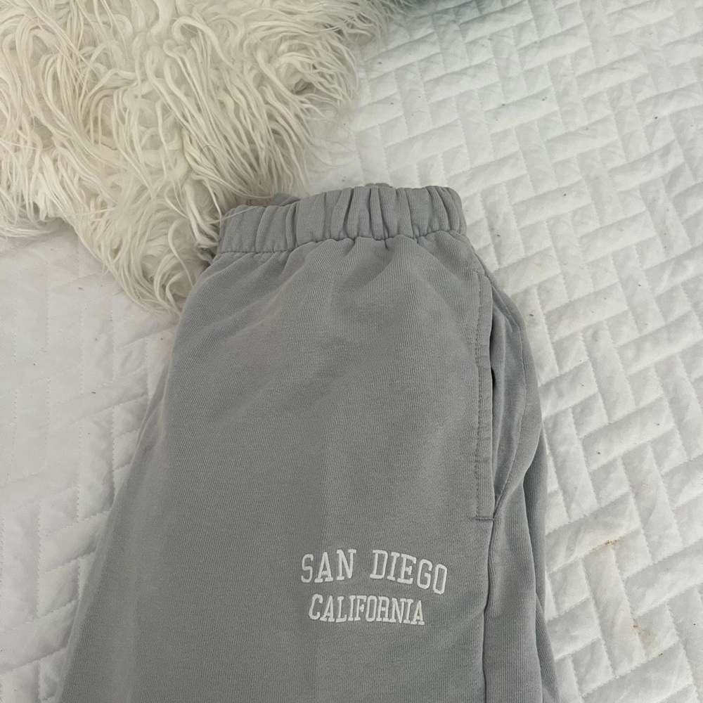 light blue Brandy Melville sweats.